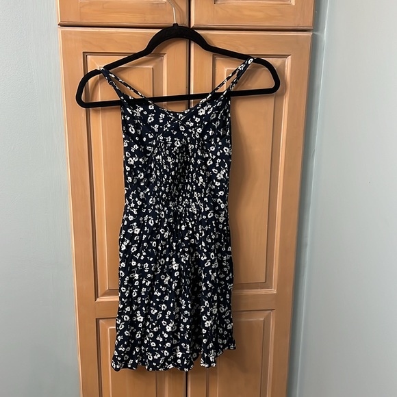 Garage navy floral summer mini dress - Picture 2 of 3